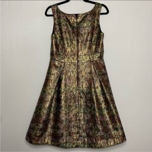 Anthropologie - New With Tags Floral Metallic Dress – US Size 8